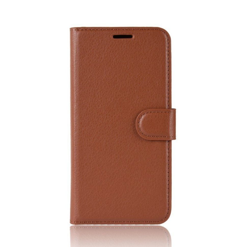 Чехол книжка для Xiaomi Redmi 8 (коричневый)