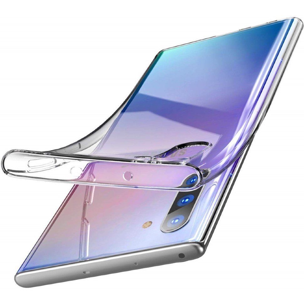 Силиконовый чехол для Samsung Galaxy Note 10 N970 прозрачный