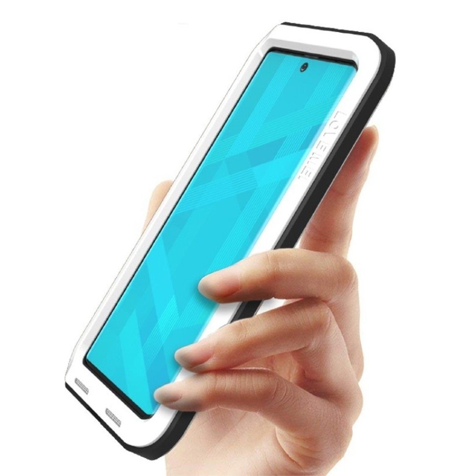 Гибридный чехол Love Mei для Samsung Galaxy Note 10 N970 (белый)