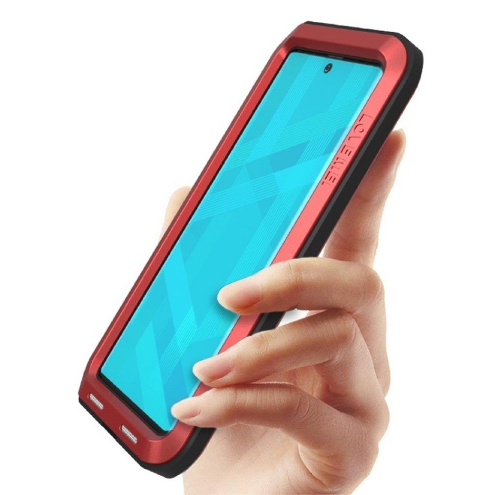 Гибридный чехол Love Mei для Samsung Galaxy Note 10 N970 (красный)