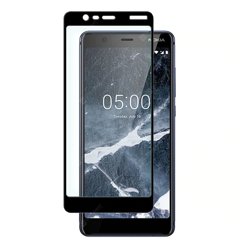 Защитное стекло 3D для Nokia 5.1 TA-1075 (черный)
