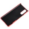 Кожаный чехол накладка для Sony Xperia 5 (красный)